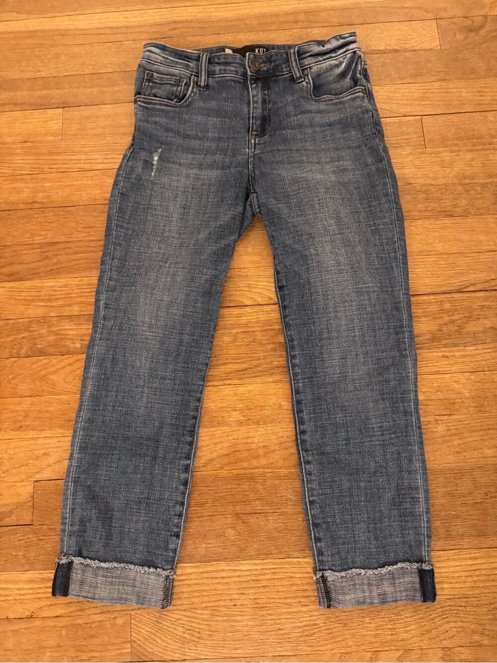 KUT from the Kloth Women's Blue Amy Crop Straight Leg Jeans - Size 2
 b49